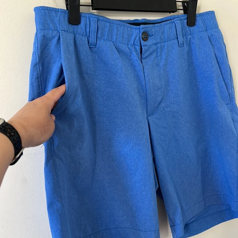 Under Armour Men’s Blue Showdown Flat Front Shorts Size 34 - Picture 4 of 9